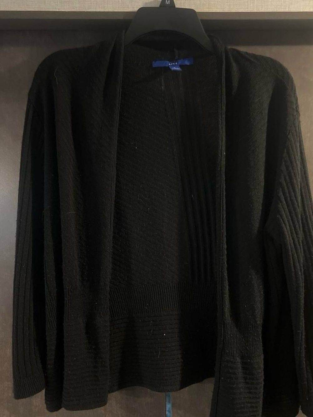 Apt. 9 Black Open-Front Women's Cardigan